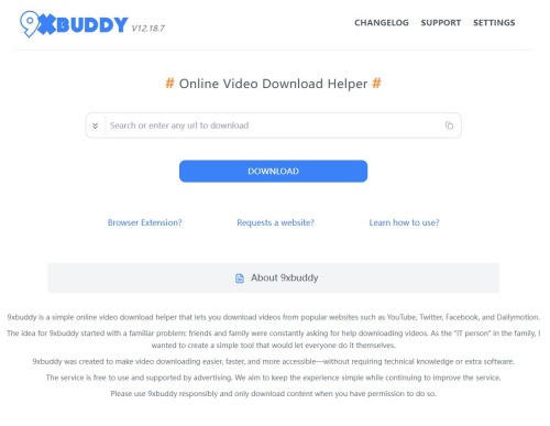 9xbuddy web page