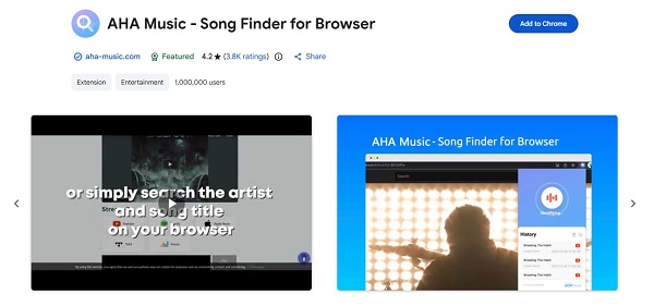 add aha music extension to chrome