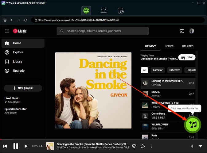 add youtube music songs