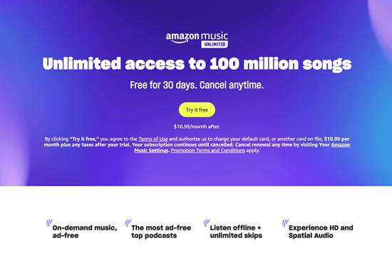 amazon music unlimited