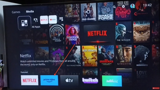 amazon prime video on ps5