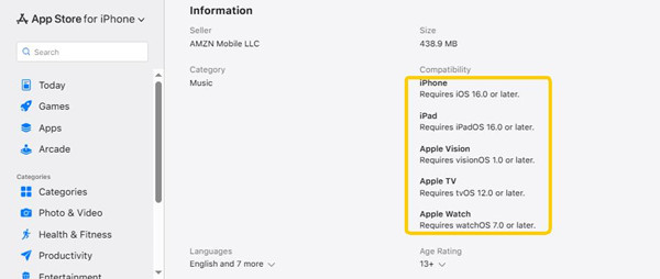 app store amazon music compatibility