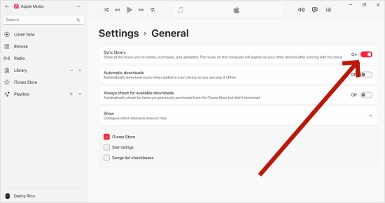 apple music automatically sync library