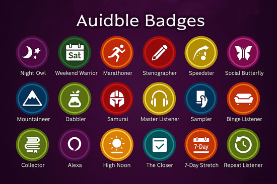 audible all badges