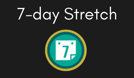 audible badge 7 day stretch