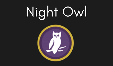 audible badge night owl