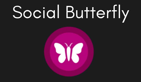 audible badge social butterfly