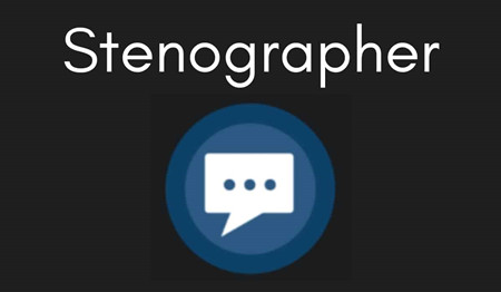 audible badge stenographer