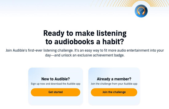 audible listening challenge join the challenge