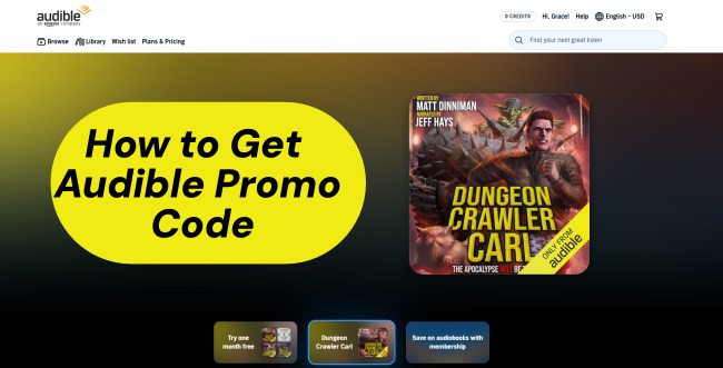 audible promo code
