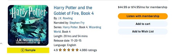 audible samples on web