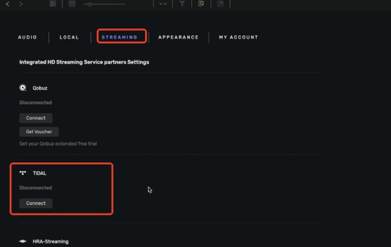 audirvana connect tidal