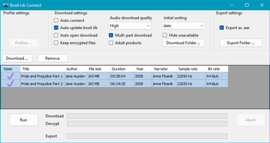 book lib connect main window