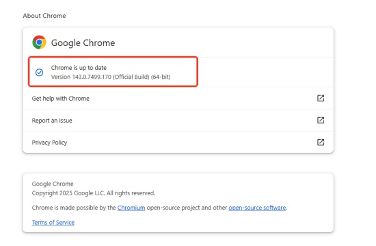 check chrome browser update