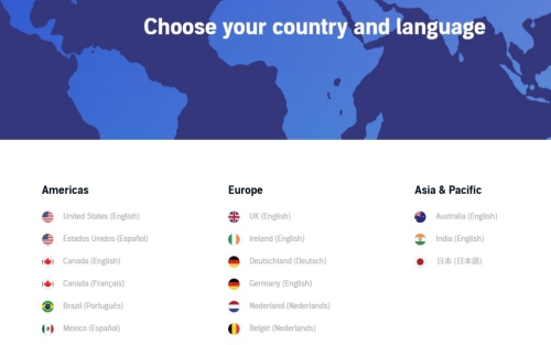 choose a country to change your audible marketplace on desktop