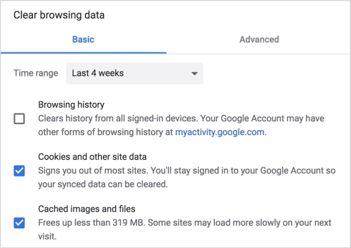 clear browsing data to ensure netflix audio description turned off
