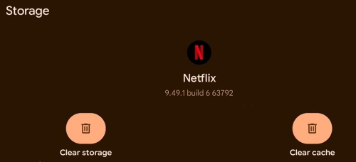 clear netflix cache on android