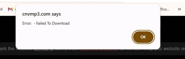 cnvmp3 error