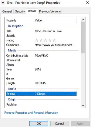cnvmp3 output bitrate