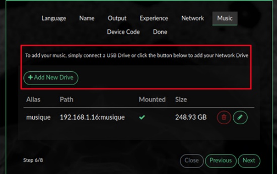 connect usb to volumio