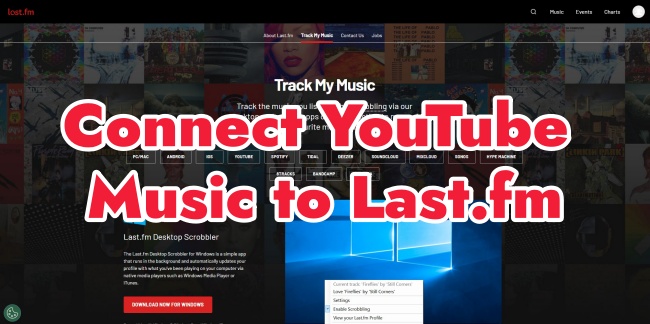 connect youtube music to last fm