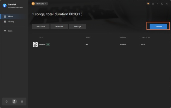 convert tidal music tunepat