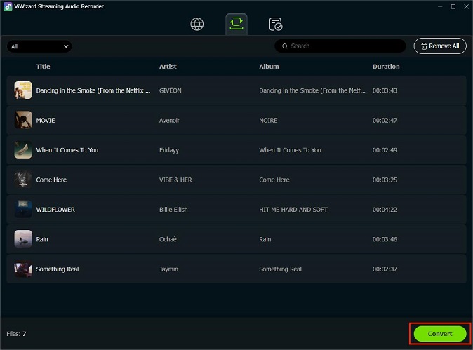 convert youtube music songs