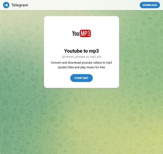 convert youtube to mp3 bot