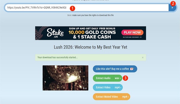 convert youtube to wav using tuberipper