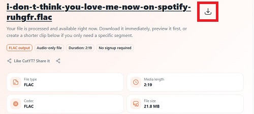 cutyt flac download complete