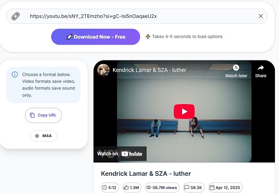 cutyt youtube m4a converter