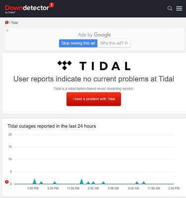 downdetector tidal