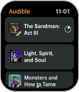 download audible titles on apple watch