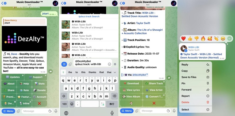 download qobuz music using dezaltybot