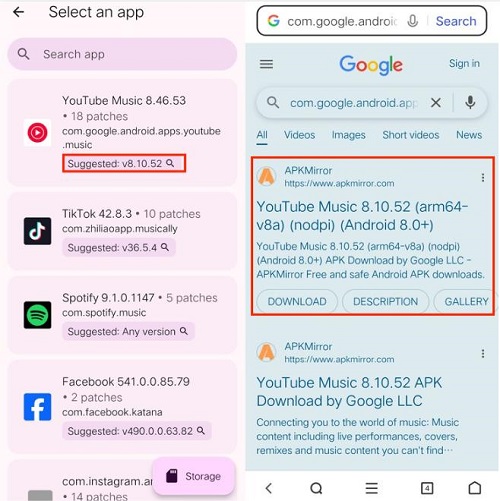find youtube music revanced download source