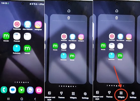 find youtube music widget on android