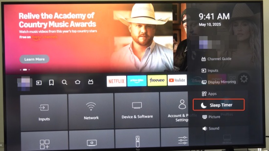 fire tv sleep timer