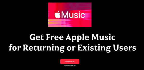 free apple music for returning users