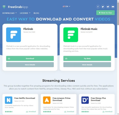 freegrabapp web page