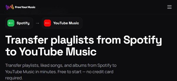 freeyourmusic spotify to youtube music