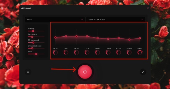 fxsound main interface