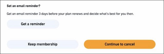 get a reminder for audible plan