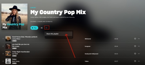 get amazon music shared link