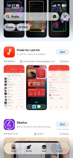 get finale on ios