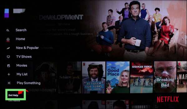 get help in netflix on roku