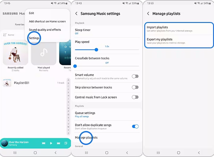import music to samsung music