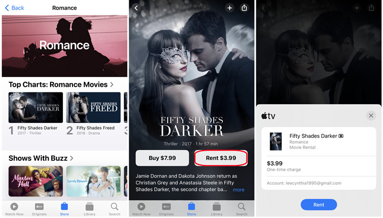 ios apple tv store movie rent