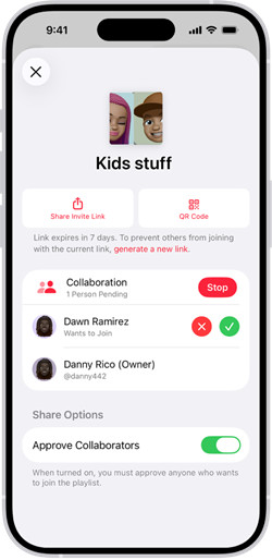 ios music collaborative playlist collaboration