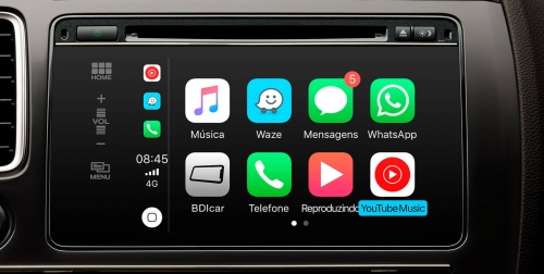 launch youtube music on apple carplay