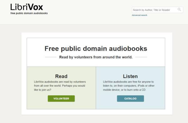 librivox website